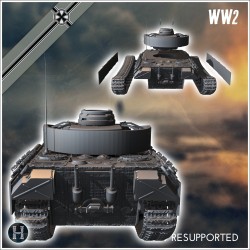 Panzer V Panther Ausf. D with... - 3D STL | Hartolia Miniatures