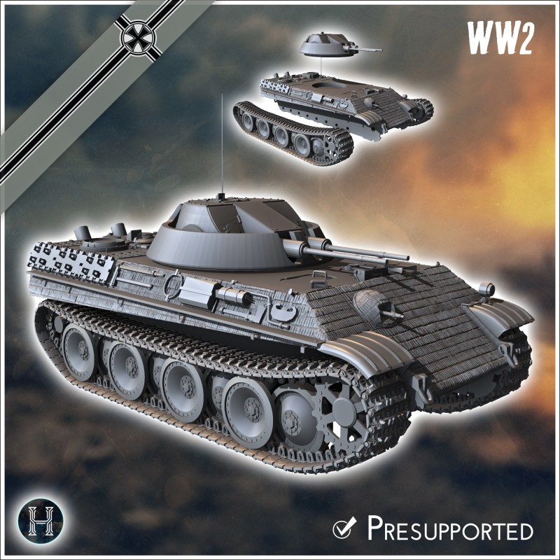 Panzer V Panther Ausf. G... - 3D STL | Hartolia Miniatures