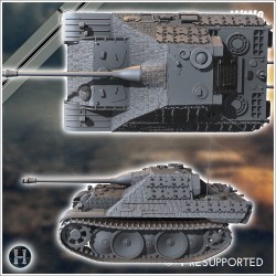 Sturmgeschutz Leopard tank destroyer L/ - 3D STL | Hartolia Miniatures