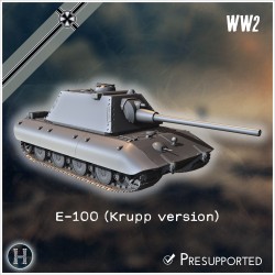 E-100 (version Krupp) Entwicklung - STL 3D | Hartolia Miniatures