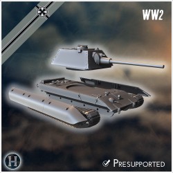E-100 (version Krupp) Entwicklung - STL 3D | Hartolia Miniatures
