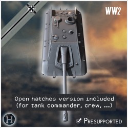 E-100 Krokodil 170mm Entwicklung - STL 3D | Hartolia Miniatures