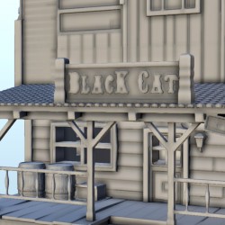 Wild West Black Cat tavern |  | Hartolia miniatures
