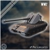 E-100 Waffenträger 88mm Pak 43... - STL 3D | Hartolia Miniatures