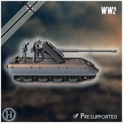 E-100 Waffenträger 88mm Pak 43... - STL 3D | Hartolia Miniatures