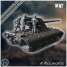E-100 Waffenträger 88mm Pak 43... - STL 3D | Hartolia Miniatures