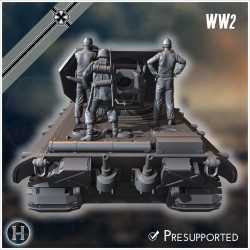 E-100 Waffenträger 88mm Pak 43... - STL 3D | Hartolia Miniatures