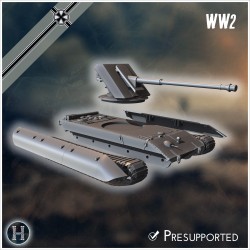E-100 Waffenträger 88mm Pak 43... - STL 3D | Hartolia Miniatures
