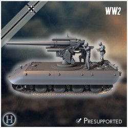 E-100 Waffenträger 88mm Flak 36... - STL 3D | Hartolia Miniatures