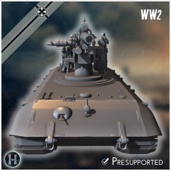 E-100 Waffenträger 88mm Flak 36... - STL 3D | Hartolia Miniatures