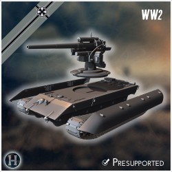 E-100 Waffenträger 88mm Flak 36... - STL 3D | Hartolia Miniatures