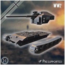 E-100 Waffenträger 128mm Pak 44... - 3D STL | Hartolia Miniatures
