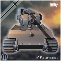 E-100 Waffenträger 128mm Pak 44... - 3D STL | Hartolia Miniatures