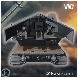 E-100 Waffenträger 128mm Pak 44... - 3D STL | Hartolia Miniatures