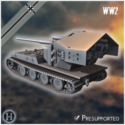 E-100 Waffenträger 128mm Pak 44... - 3D STL | Hartolia Miniatures