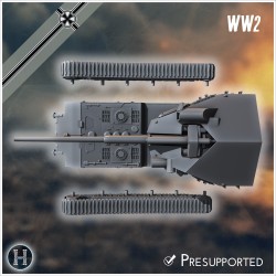 E-100 Waffenträger 128mm Pak 44... - 3D STL | Hartolia Miniatures
