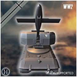E-100 mit Raketenwerfer (V1 Rakete)... - STL 3D | Hartolia Miniatures