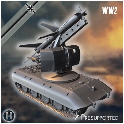 E-100 mit Raketenwerfer (R1 Rakete)... - STL 3D | Hartolia Miniatures