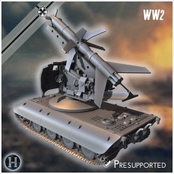 E-100 mit Raketenwerfer (R1 Rakete)... - STL 3D | Hartolia Miniatures
