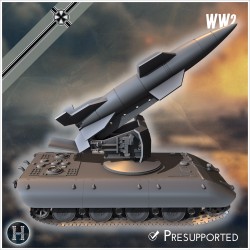 E-100 mit Raketenwerfer (V4 Rakete)... - STL 3D | Hartolia Miniatures