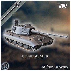E-100 Ausf.K Entwicklung - Fichier STL 3D | Hartolia Miniatures