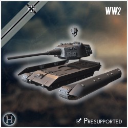 E-100 Ausf.K Entwicklung - Fichier STL 3D | Hartolia Miniatures