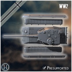 E-100 Ausf.K Entwicklung - Fichier STL 3D | Hartolia Miniatures