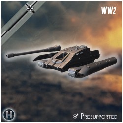 Jagdpanzer E-100 (with low profile)... - 3D STL | Hartolia Miniatures