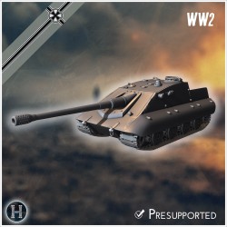 Jagdpanzer E-100 (with low profile)... - 3D STL | Hartolia Miniatures