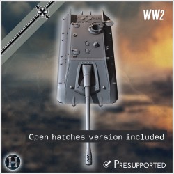 Jagdpanzer E-100 (with low profile)... - 3D STL | Hartolia Miniatures