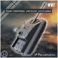 Jagdpanzer E-100 (with low profile)... - 3D STL | Hartolia Miniatures