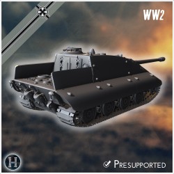 Jagdpanzer E-100 (with low profile)... - 3D STL | Hartolia Miniatures