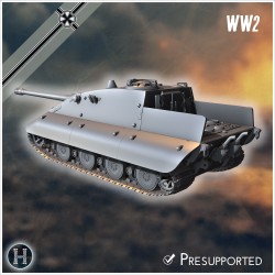 Jagdpanzer E-100 (with low profile)... - 3D STL | Hartolia Miniatures