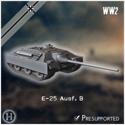E-25 Ausf. B Entwicklung - Fichier STL 3D | Hartolia Miniatures