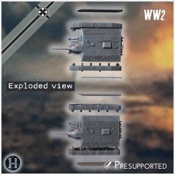 E-10 Hetzer 2 II Entwicklung light... - 3D STL | Hartolia Miniatures