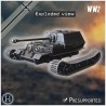 Panzerjäger Tiger (P) " Elefant "... - 3D STL | Hartolia Miniatures