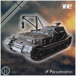 Bergepanzer Tiger (P) - Fichier STL 3D | Hartolia Miniatures