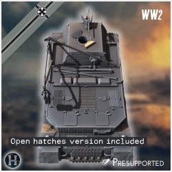 Bergepanzer Tiger (P) - Fichier STL 3D | Hartolia Miniatures