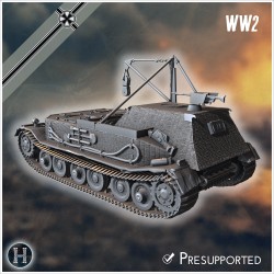 Bergepanzer Tiger (P) - Fichier STL 3D | Hartolia Miniatures