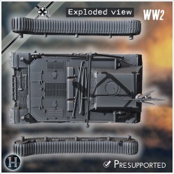 Bergepanzer Tiger (P) - Fichier STL 3D | Hartolia Miniatures