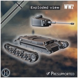 VK 30.01 (P) medium tank - 3D STL File | Hartolia Miniatures