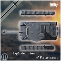 VK 30.01 (P) char moyen - Fichier STL 3D | Hartolia Miniatures