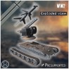 E-100 mit Raketenwerfer (R1 Rakete,... - STL 3D | Hartolia Miniatures