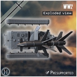 E-100 mit Raketenwerfer (R1 Rakete,... - STL 3D | Hartolia Miniatures