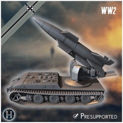E-100 mit Raketenwerfer (V4 Rakete,... - STL 3D | Hartolia Miniatures