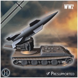 E-100 mit Raketenwerfer (V4 Rakete,... - STL 3D | Hartolia Miniatures
