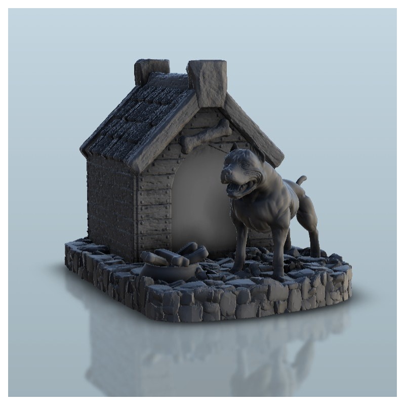 Housedog - 3D STL File Medieval | Hartolia Miniatures