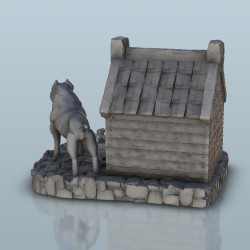 Chien de garde - Fichier STL 3D Médiéval | Hartolia Miniatures