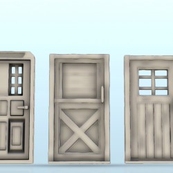 Wild West set of windows and doors |  | Hartolia miniatures