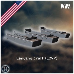 Landing craft, vehicle, personnel... - 3D STL | Hartolia Miniatures